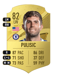 Christian Pulisic Rare 82 OVR