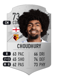 Hamza Choudhury Rare 73 OVR