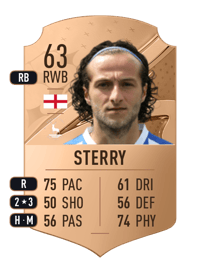 Jamie Sterry Rare 63 OVR