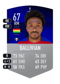 Ramiro Ballivián CONMEBOL SUDAMERICANA 67 OVR