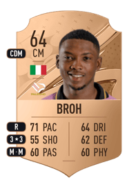 Jérémie Broh Rare 64 OVR