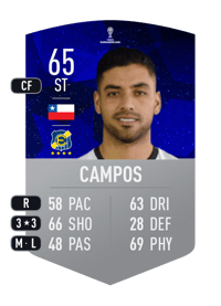 Matías Campos CONMEBOL SUDAMERICANA 65 OVR