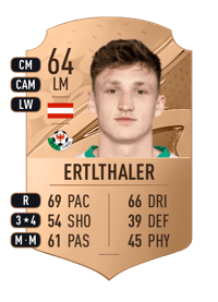 Julius Ertlthaler Rare 64 OVR