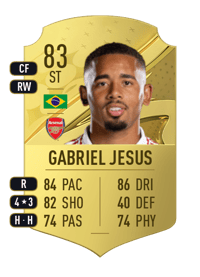 Gabriel Jesus Rare 83 OVR