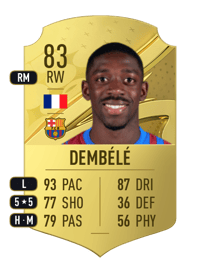 Ousmane Dembélé Rare 83 OVR
