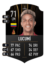 Jeison Lucumí CONMEBOL LIBERTADORES 71 OVR