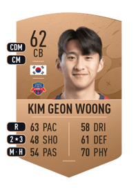 Kim Geon Woong Common 62 OVR