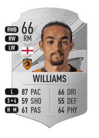 Randell Williams Rare 66 OVR