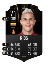 Juan David Ríos CONMEBOL LIBERTADORES 71 OVR