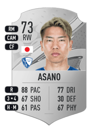 Takuma Asano Rare 73 OVR