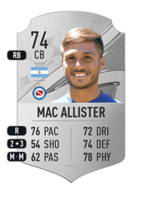 Kevin Mac Allister Rare 74 OVR