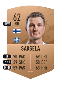 Janne Saksela Common 62 OVR