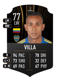 Sebastián Villa CONMEBOL LIBERTADORES 77 OVR