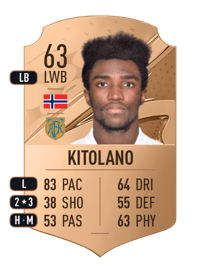 John Kitolano Rare 63 OVR