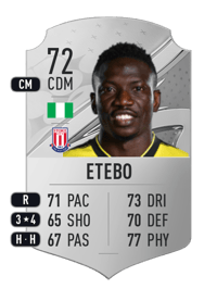 Oghenekaro Etebo Rare 72 OVR