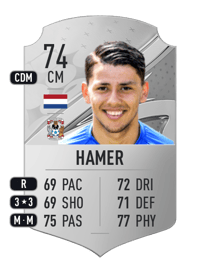 Gustavo Hamer Rare 74 OVR
