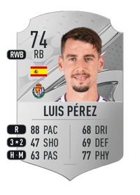 Luis Pérez Rare 74 OVR