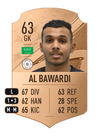 Zaid Al Bawardi Rare 63 OVR