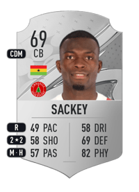 Isaac Sackey Rare 69 OVR