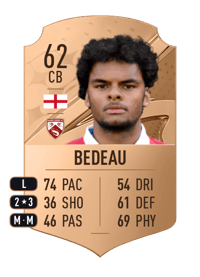 Jacob Bedeau Rare 62 OVR