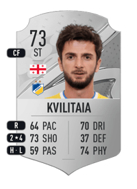 Giorgi Kvilitaia Rare 73 OVR