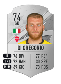 Michele Di Gregorio Rare 74 OVR