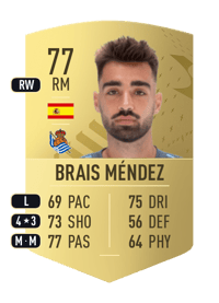 Brais Méndez Common 77 OVR