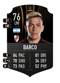 Esequiel Barco CONMEBOL LIBERTADORES 76 OVR