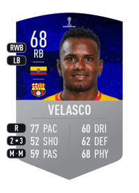 Pedro Velasco CONMEBOL SUDAMERICANA 68 OVR