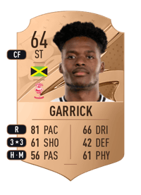 Jordon Garrick Rare 64 OVR