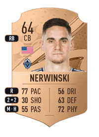 Jakob Nerwinski Rare 64 OVR