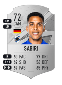 Abdelhamid Sabiri Rare 72 OVR