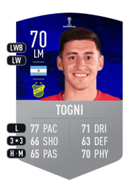 Gastón Togni CONMEBOL SUDAMERICANA 70 OVR
