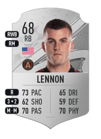 Brooks Lennon Rare 68 OVR