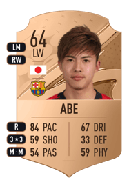 Hiroki Abe Rare 64 OVR
