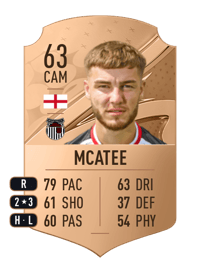 John McAtee Rare 63 OVR