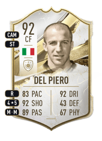 Alessandro Del Piero Icon 92 OVR