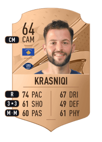 Kamer Krasniqi Rare 64 OVR