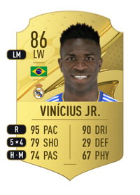 Vinícius Jr. Rare 86 OVR
