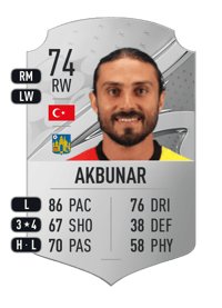Halil Akbunar Rare 74 OVR