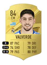 Federico Valverde Rare 84 OVR