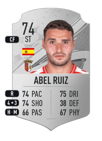 Abel Ruiz Rare 74 OVR