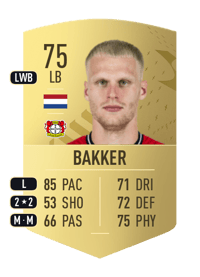 Mitchel Bakker Common 75 OVR