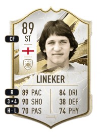 Gary Lineker Icon 89 OVR