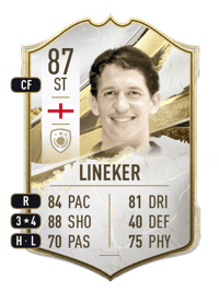 Gary Lineker Icon 87 OVR
