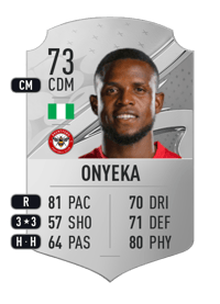 Frank Onyeka Rare 73 OVR