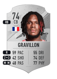 Andreaw Gravillon Rare 74 OVR