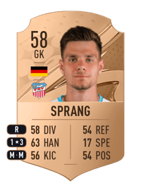 Max Sprang Rare 58 OVR