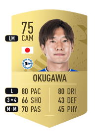 Masaya Okugawa Common 75 OVR
