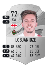 Saba Lobjanidze Rare 72 OVR